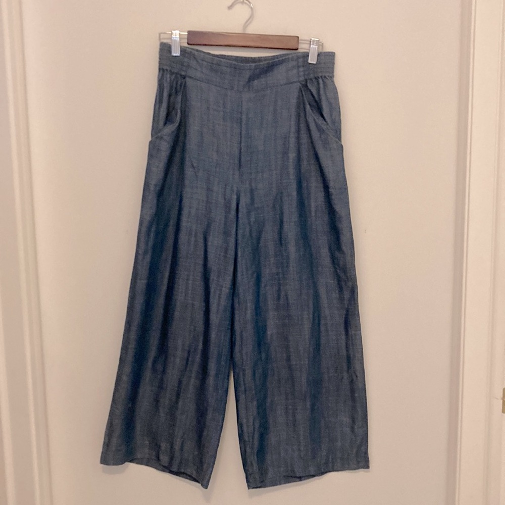Kensie Wide Leg Capri Length Jeans